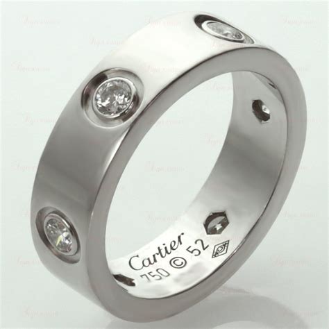 cartier love ring 6 diamonds